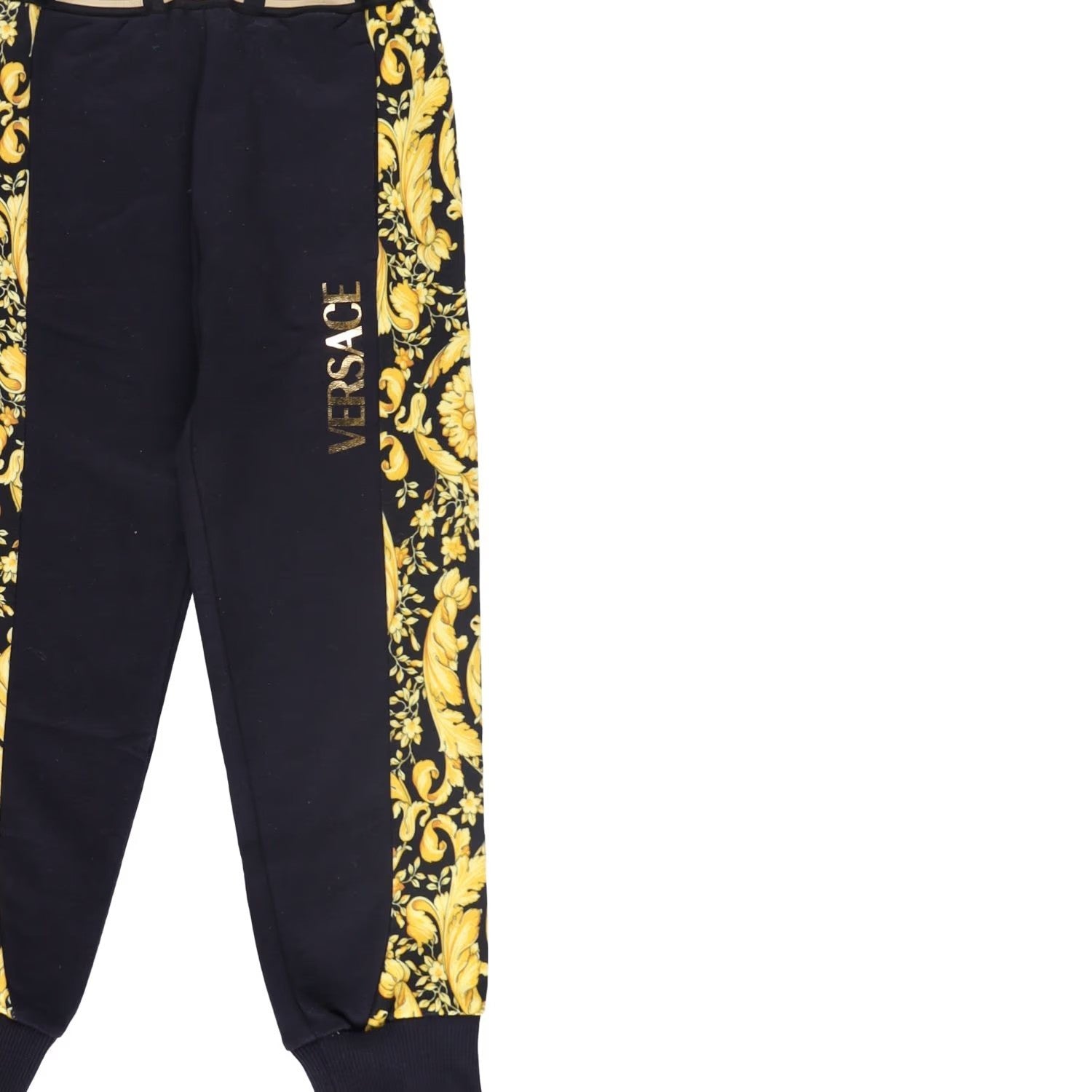 VERSACE KIDS Unisex Kids Fleece  Barocco Logo Print Track Pants 6 YRS RRP 225 — View 2