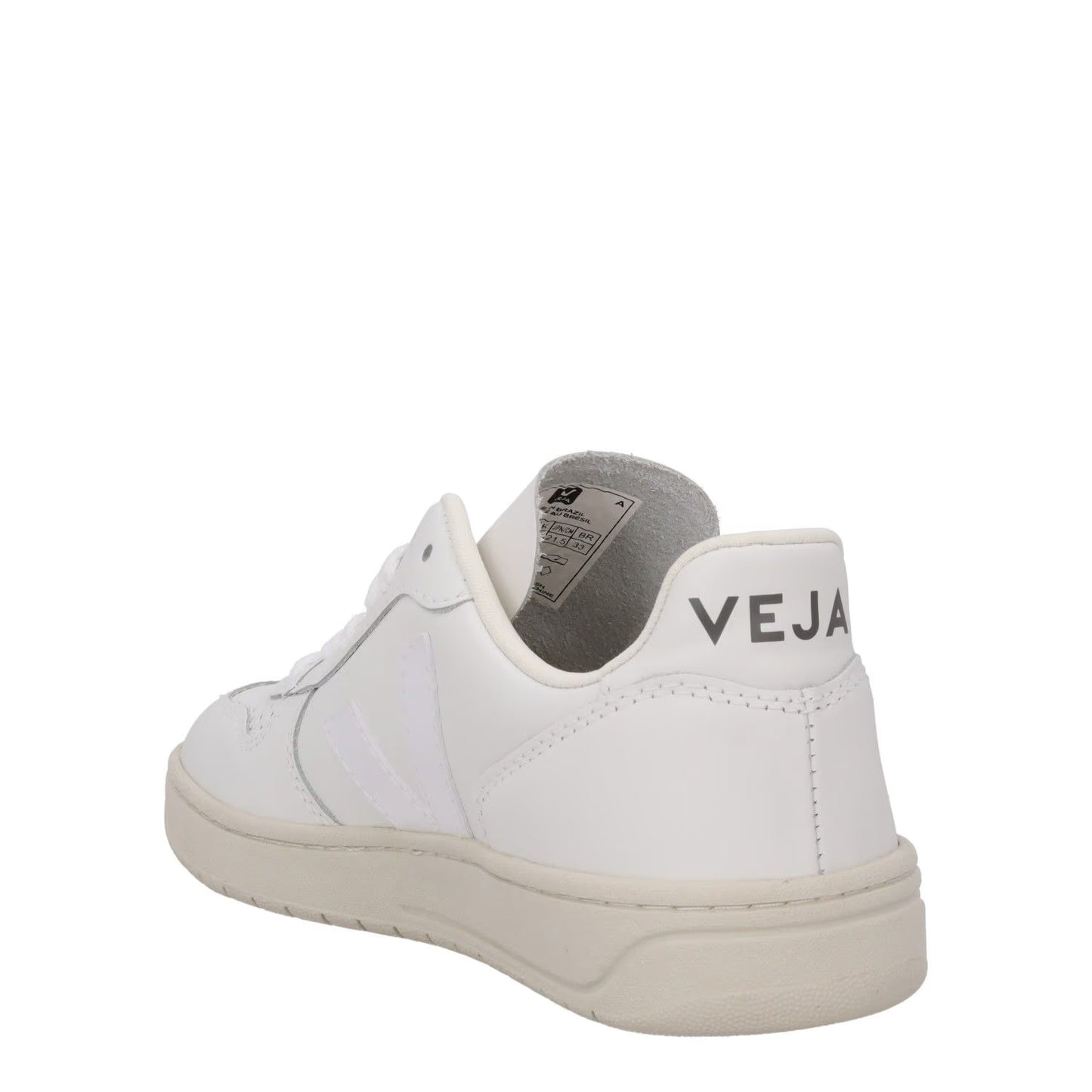 VEJA Womens V-10 Trainers Extra White Leather Low Tops Lace Up UK 2 RRP 140 — View 5