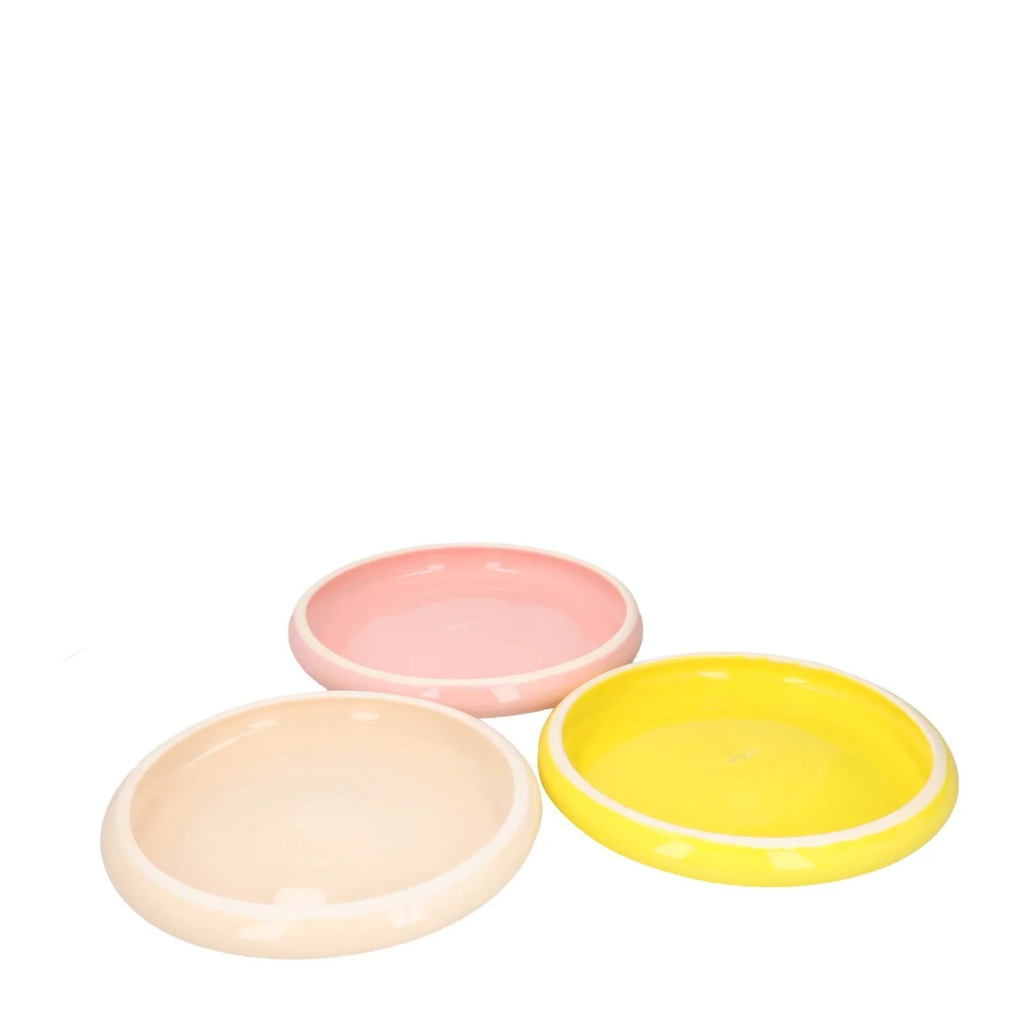 LOLA MAYERAS Set Of 3/4 Puffy Plate Round Multicoloured One Size  RRP 200 — View 4