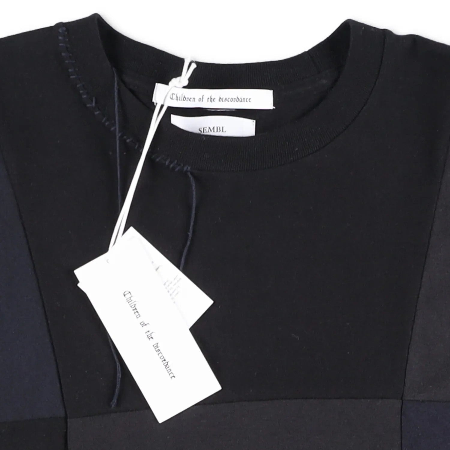 CHILDREN OF THE DISCORDANCE Mens T-Shirt Black Cotton Patchwork Size 1 RRP 180 — View 5