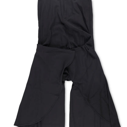 BALENCIAGA Womens Godet Skirt Maxi Asymmetric Twill Black Size 38 RRP 2450 — View 4