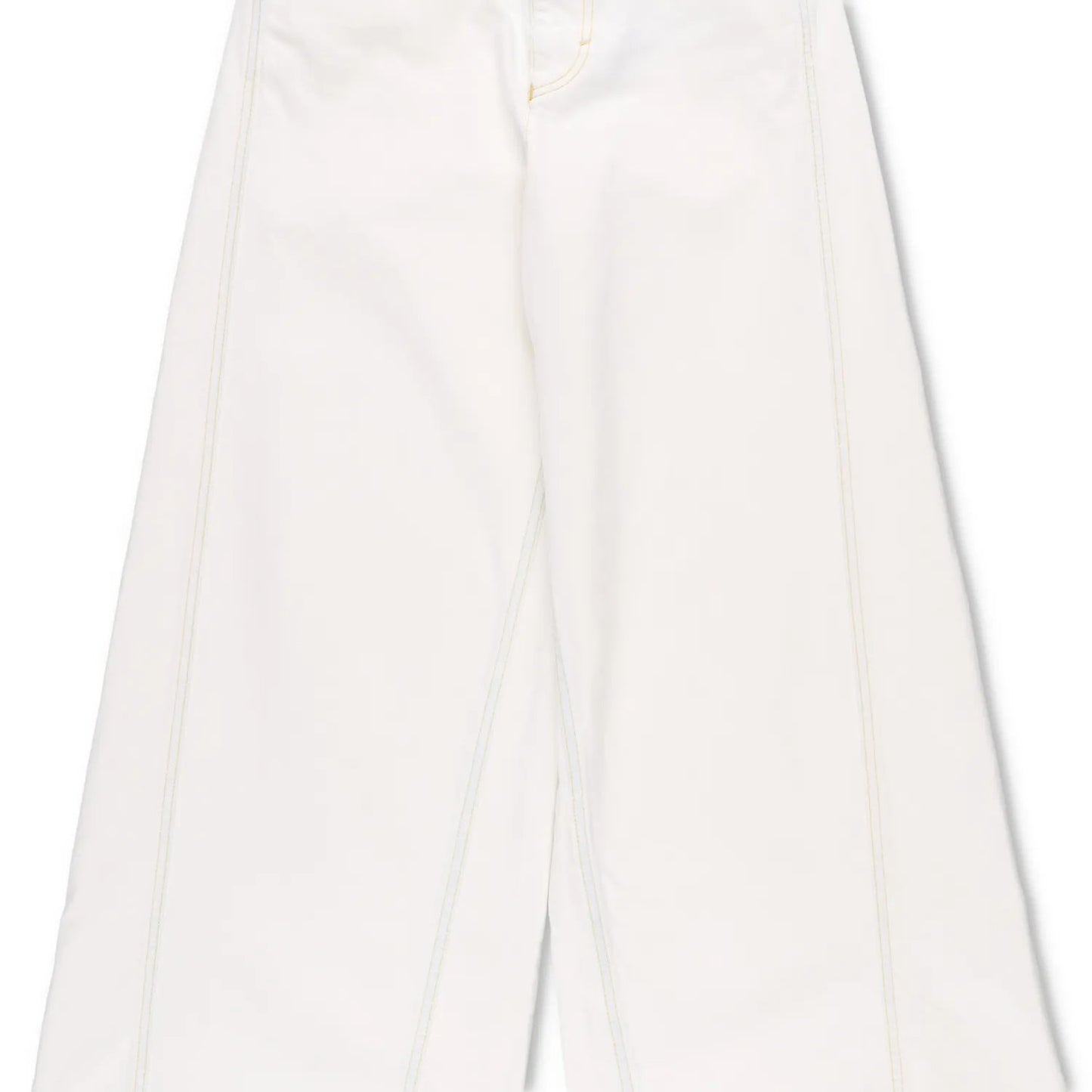 MONCLER GENIUS X Alicia Keys Womens Wide Leg Jeans Neutrals High Waist 40 RRP525 — View 3