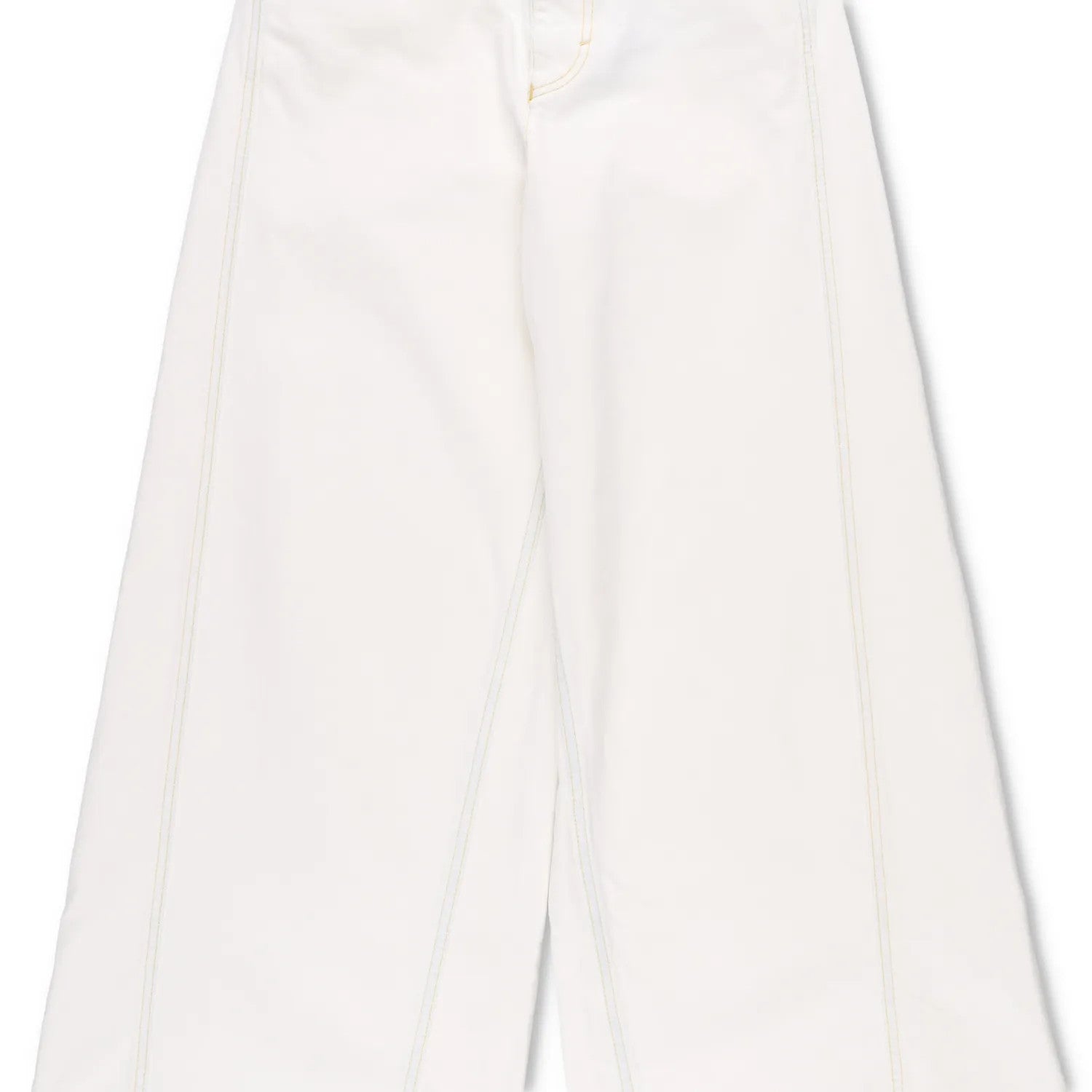 MONCLER GENIUS X Alicia Keys Womens Wide Leg Jeans Neutrals High Waist 40 RRP525 — View 3