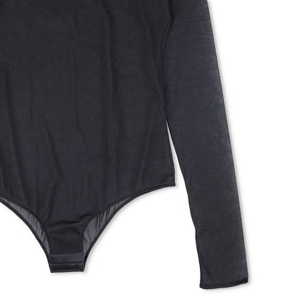 PRADA Womens Allinone Bodysuit High Neck Long Sleeve Fitted Black 38 RRP 770 — View 4