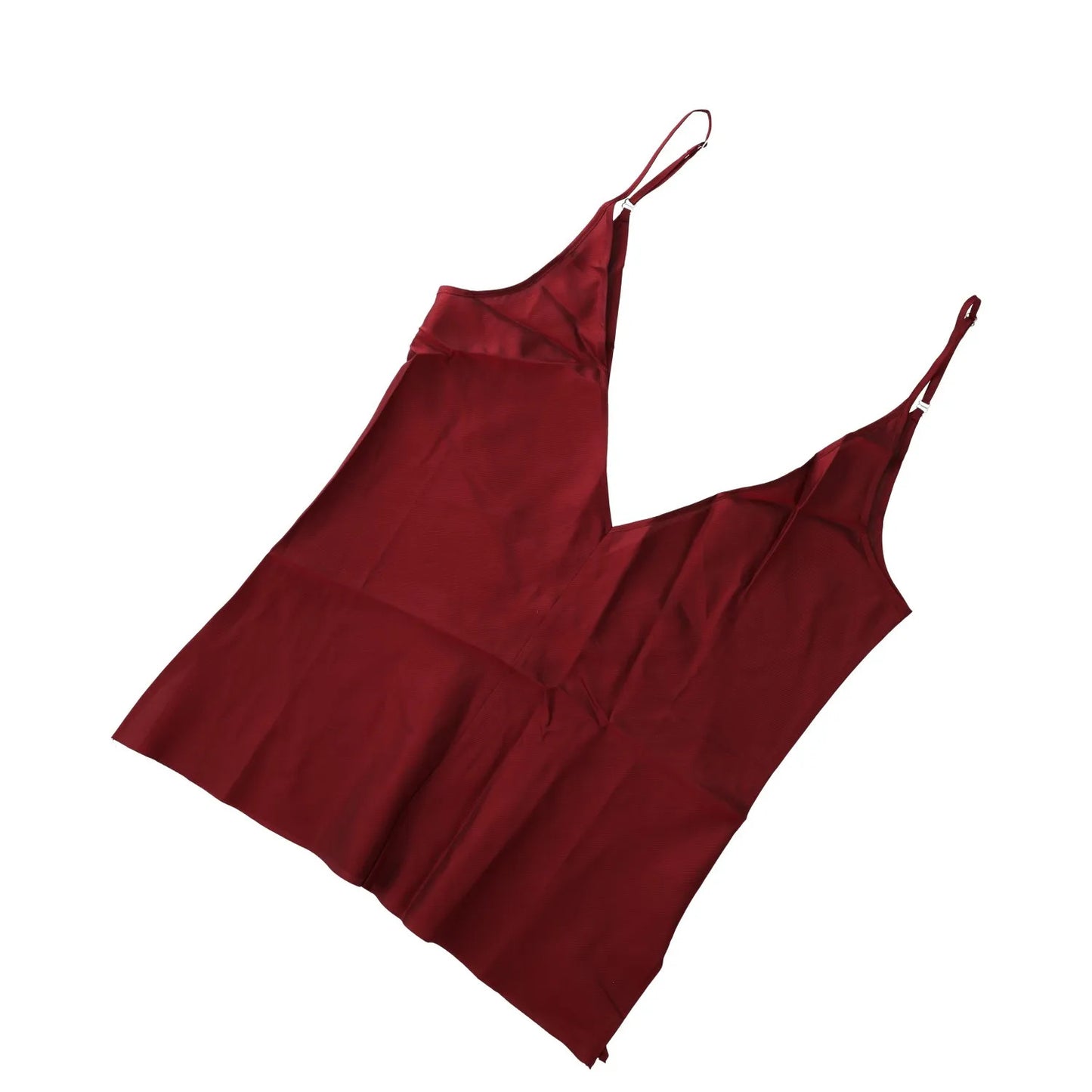 BETTTER Womens V-Neck Camisole and Bralette Set Tank Red Cupro Strap S RRP 1035 — View 2