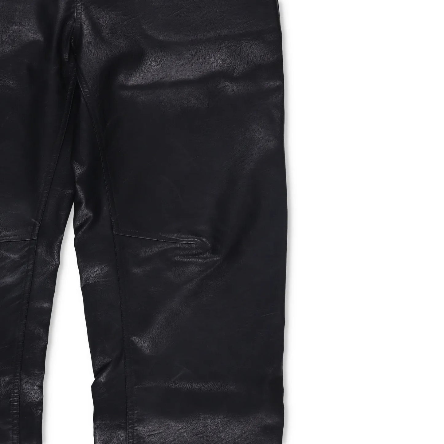 ENTIRE STUDIOS Mens Wet Pants Faux Leather Black 5 Pocket Zip Size S RRP 175.3 — View 3