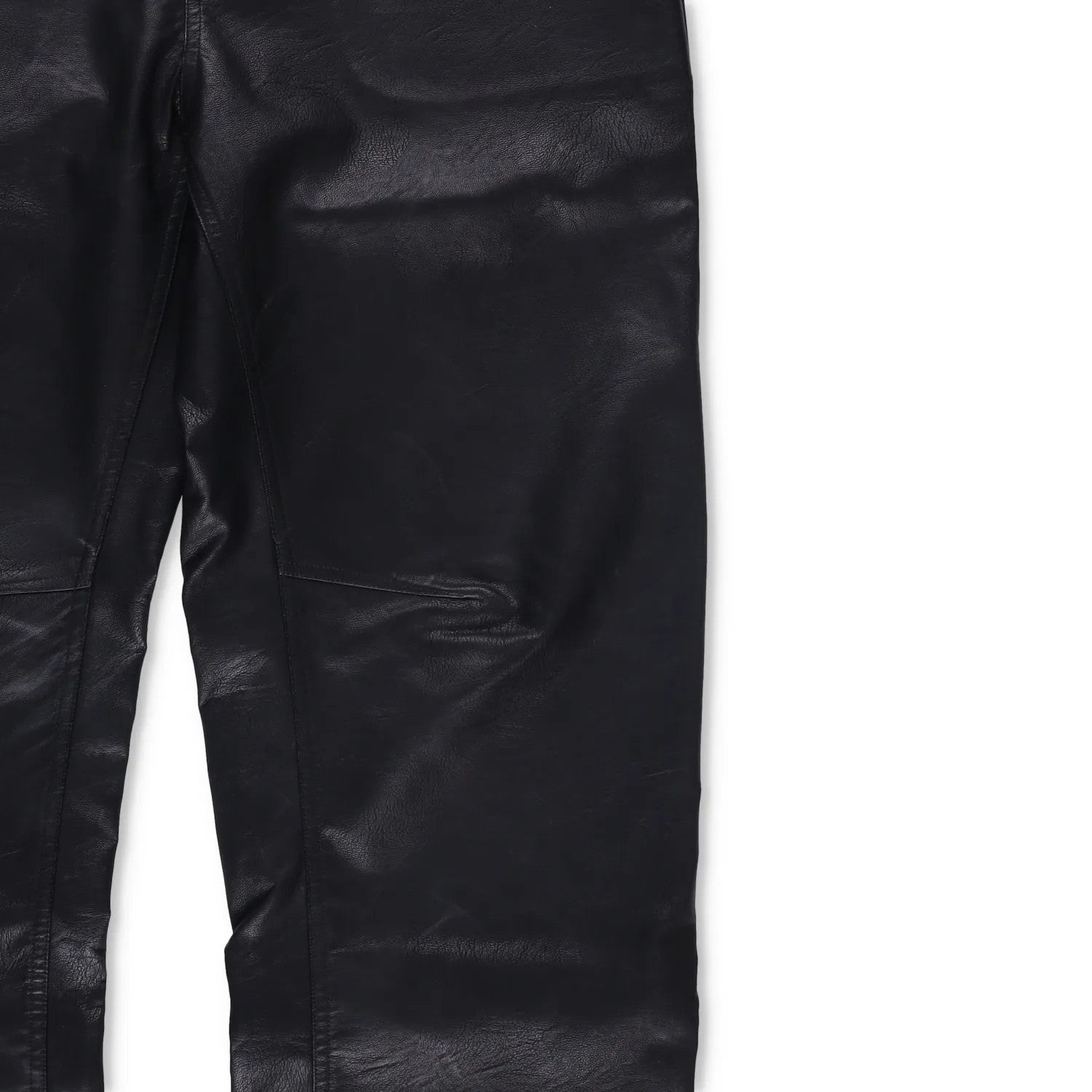 ENTIRE STUDIOS Mens Wet Pants Faux Leather Black 5 Pocket Zip Size S RRP 175.3 — View 3