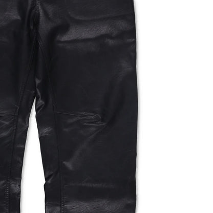 ENTIRE STUDIOS Mens Wet Pants Faux Leather Black 5 Pocket Zip Size S RRP 175.3 — View 3