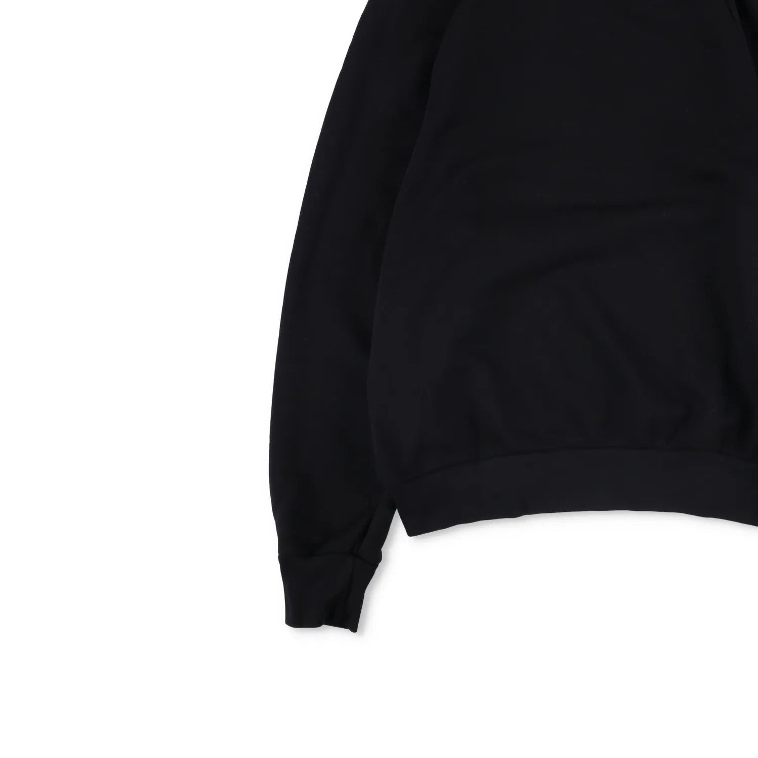 LES TIEN Mens Sweatshirt Crew Neck Cotton Pullover Black Long Sleeve M RRP 260 — View 3