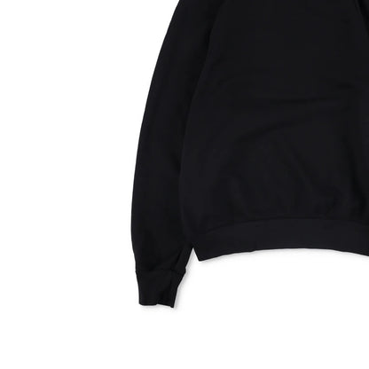 LES TIEN Mens Sweatshirt Crew Neck Cotton Pullover Black Long Sleeve M RRP 260 — View 3