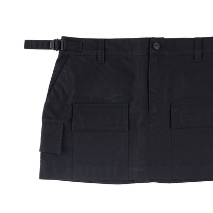 WARDROBE NYC Womens Cargo Mini Skirt Black  Cotton Twill Short Buttoned M RRP575 — View 5