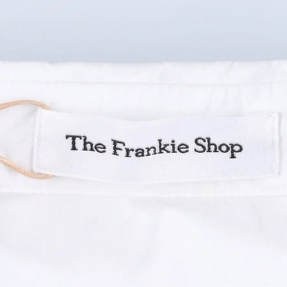 FRANKIE SHOP Women Lui Organic Cotton Button Up Long Sleeve Shirt White L RRP130 — View 8