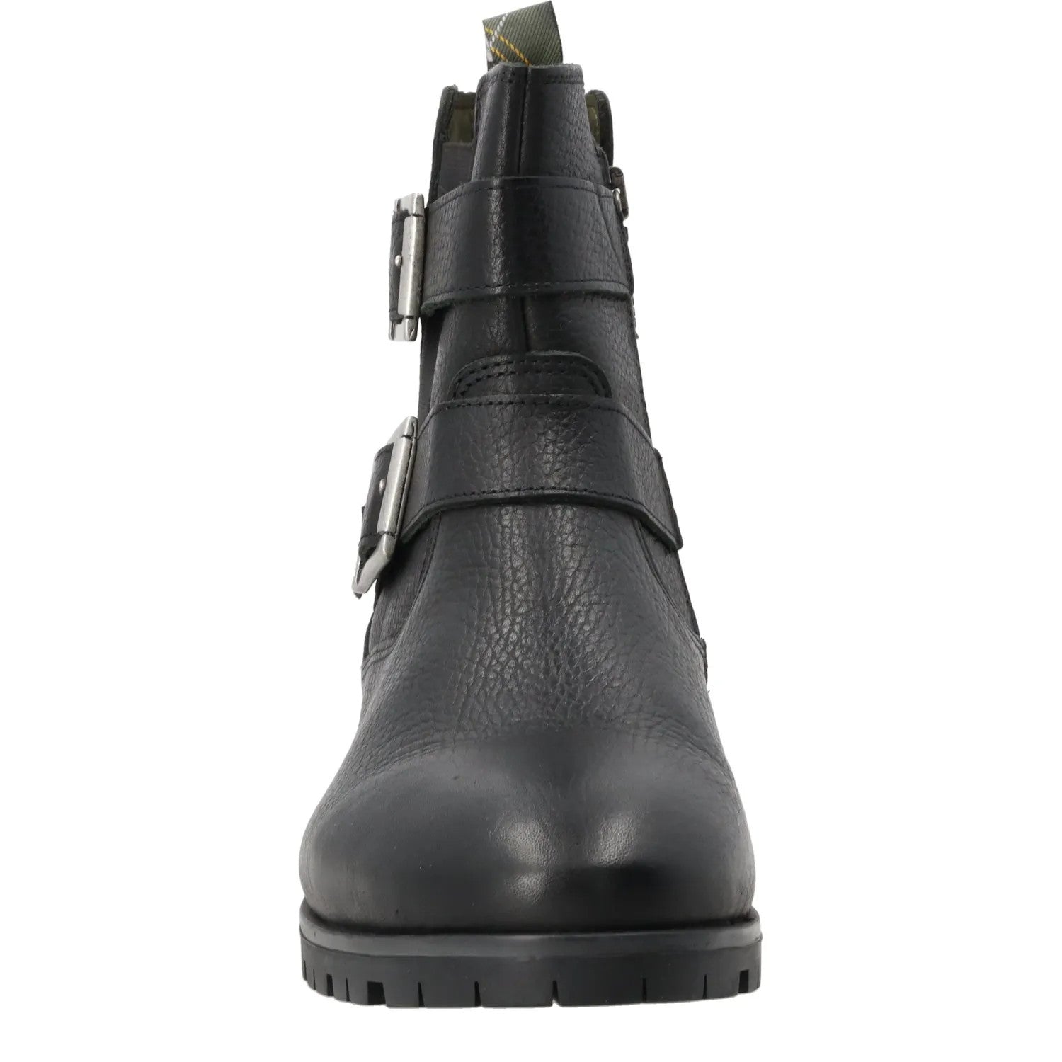 BARBOUR Womens Marina Ankle Boots Leather Black Two Silver Buckles UK 5 RRP 140 — View 3