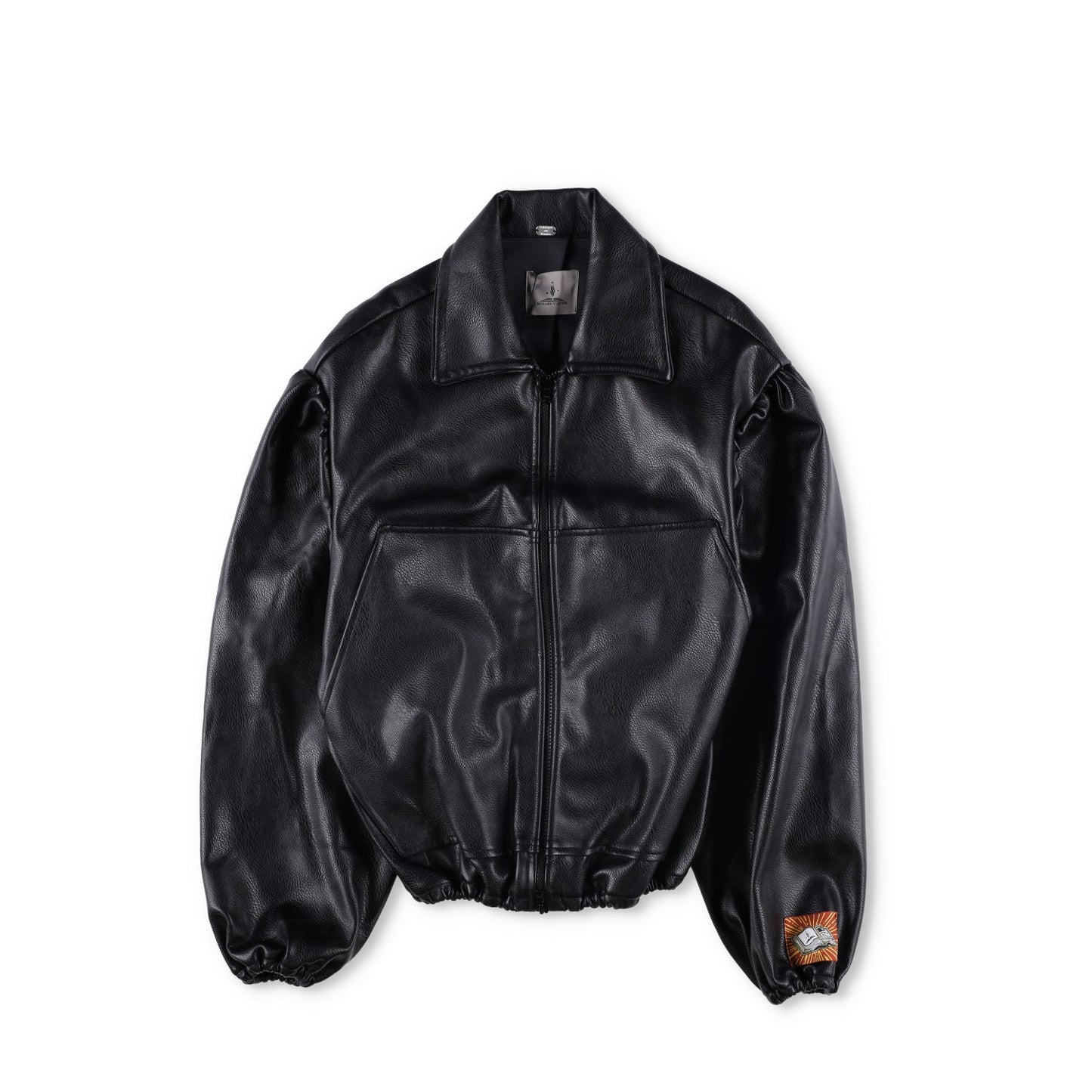 BORAMY VIGIEUR Faux Leather Full Zip Mens Biker Jacket Size Small RRP500 — View 7