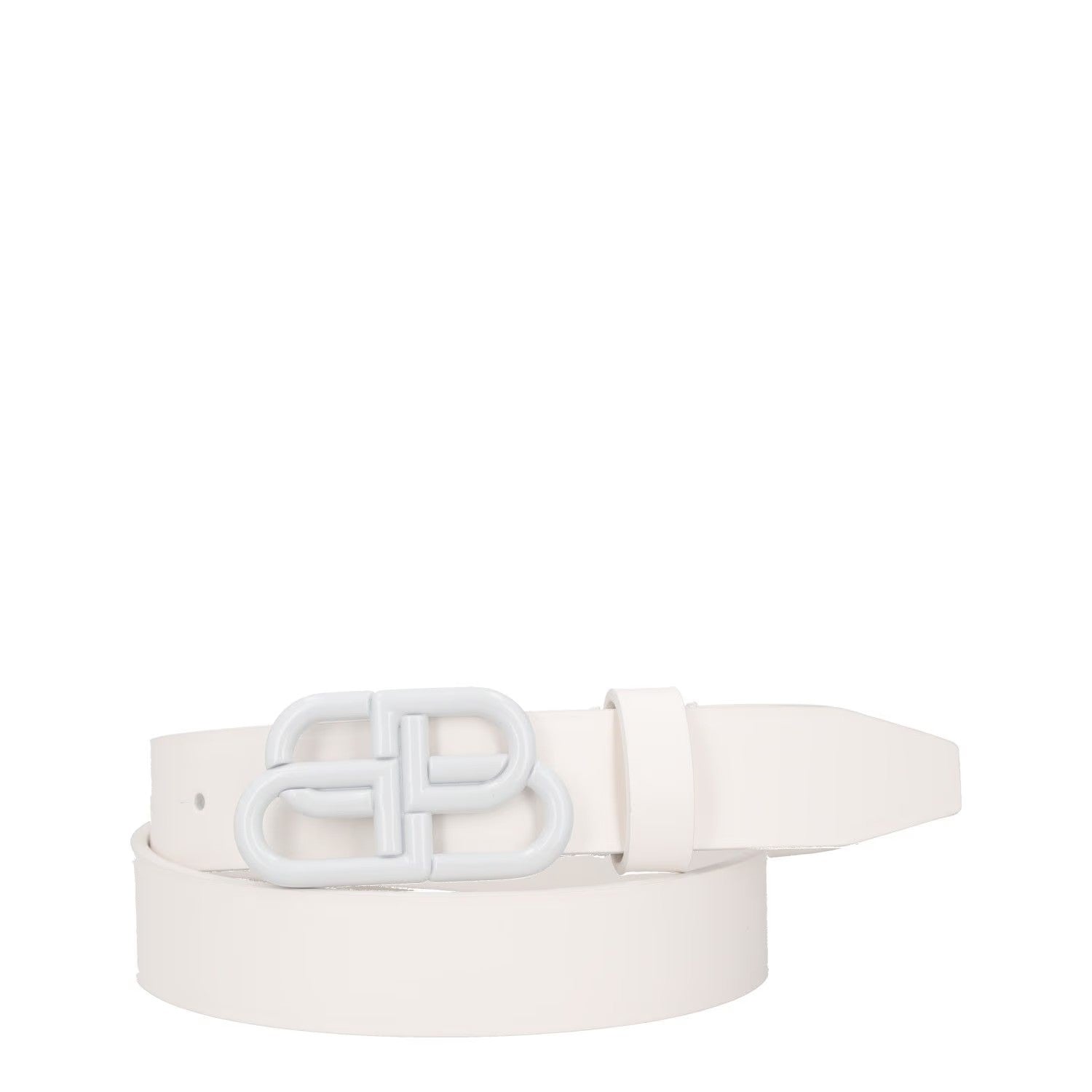 BALENCIAGA Womens Belt White Leather White Buckle Regular Width Size 70 RRP 360