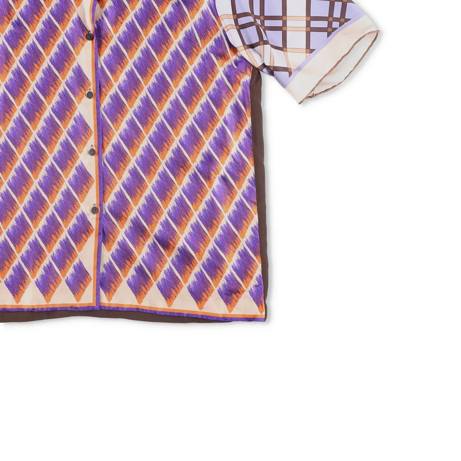 DRIES VAN NOTEN Mens Shirt Silk Button-Up Multicoloured Size 40 RRP 795 — View 4