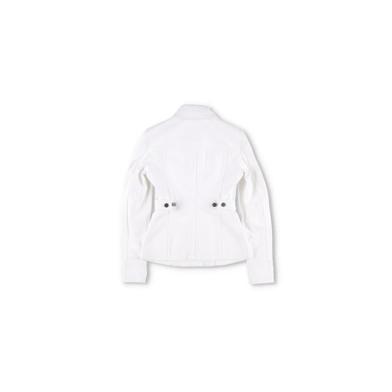 SALVATORE FERRAGAMO Womens Denim Jacket Long Sleeve Buttoned White 36 RRP 1250 — View 10