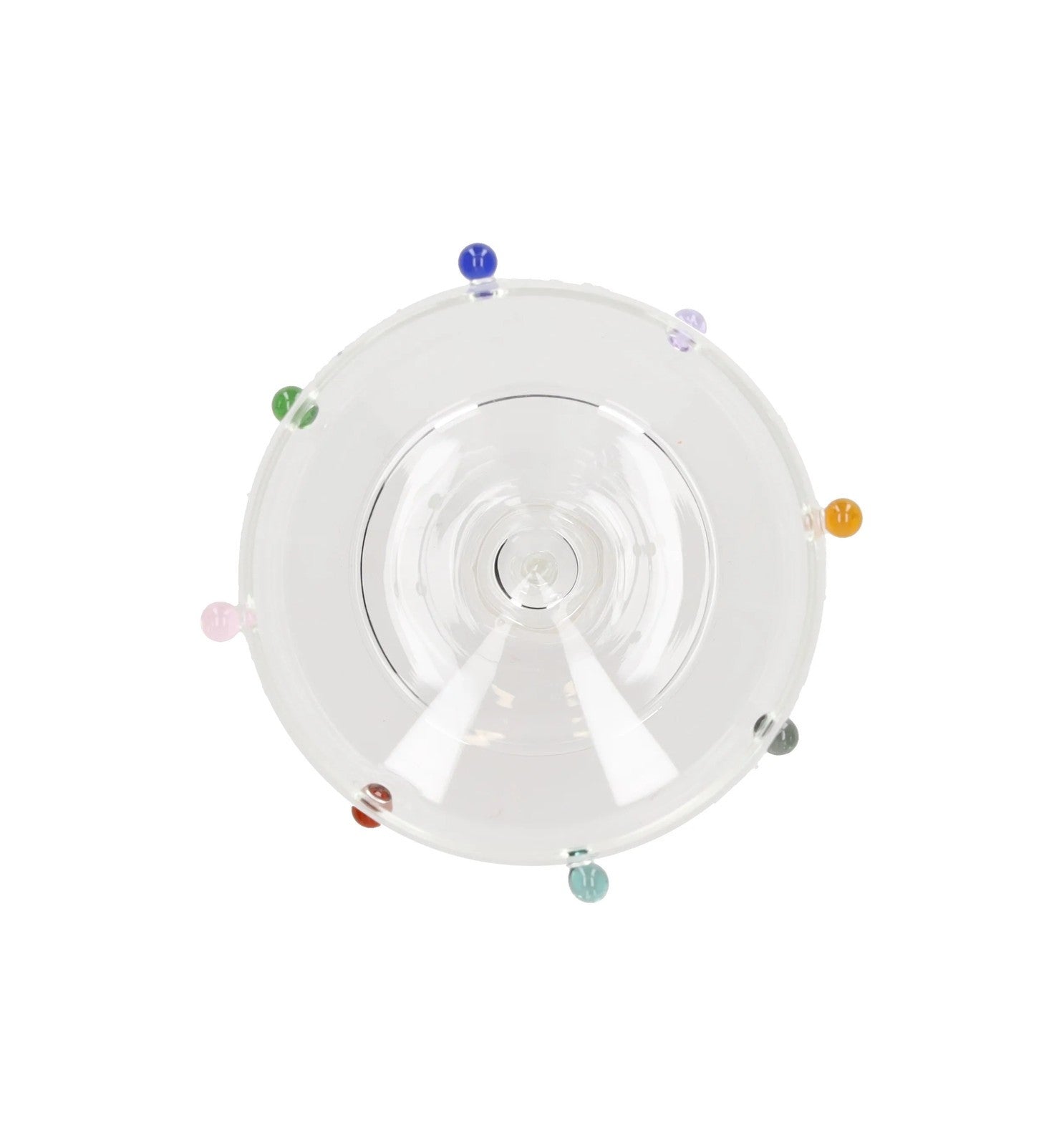MAISON BALZAC Set Of 1 Pomponette Coupes Glasses Multicoloured Decorative RRP124 — View 2