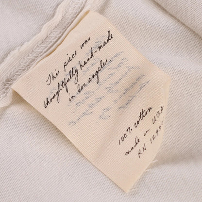 Raquel Allegra Mens T-Shirt Ivory Logo Animal Print Short Sleeve Crew 2 RRP 250 — View 5