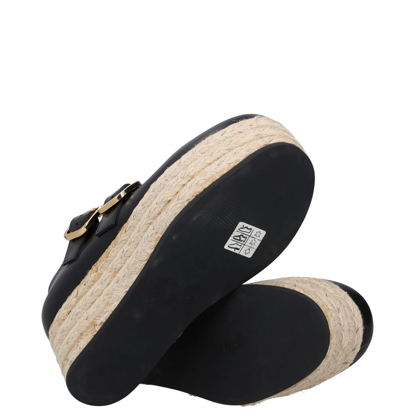MARNI Womens Espadrille Sandals Black Leather Buckle Strappy UK 4 RRP 250 — View 8