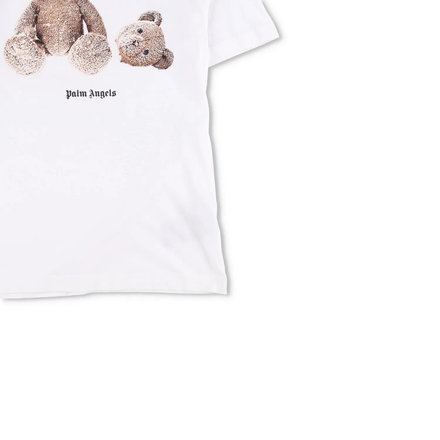 PALM ANGELS Mens T-Shirt White Cotton Teddy Graphic Print Size XS RRP 200 — View 4