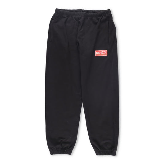 KENZO Mens Paris Classic Jogger Pants Cotton Blend Fleece Logo Black L RRP 270